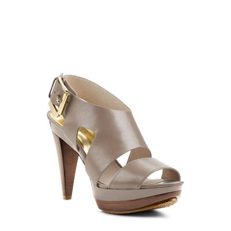 michael kors carla sandal taupe|Michael michael kors carla platform taupe + FREE SHIPPING.